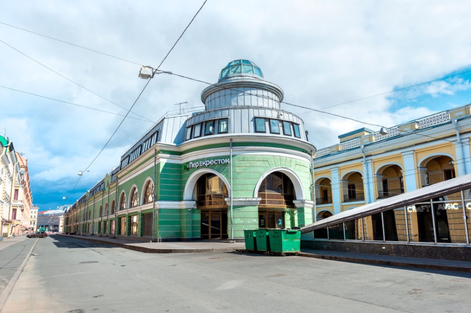 фасад дома, здание по адресу г Санкт-Петербург, ул Думская, д 4